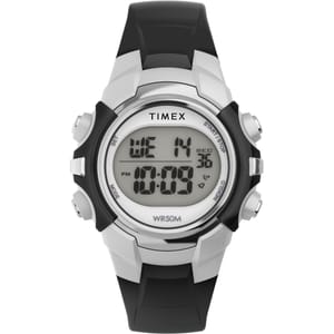 Timex Unisex Sport 33mm Watch, Black Resin Strap