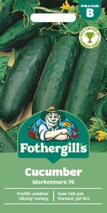 Fothergill's Marketmore 76 Cucumber Seeds, 25, Sow Feb-Jun