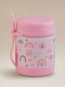 Pink Rainbow Food Flask