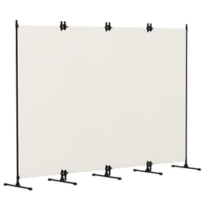 Kokorona 4-Panel Folding Room Divider, Beige, Easy Install
