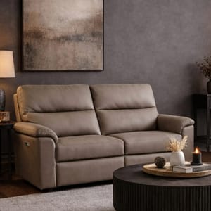 Marlowe Real Leather Power Recliner 2 Seater Sofa with USB Charging