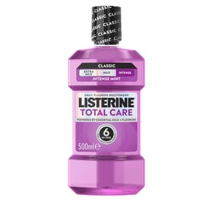 Listerine Total Care Antibacterial Mouthwash with 6-in-1 Benefits Fresh Mint