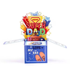 Super Dad 3D Pop-up Card for Father's Day