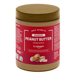 Amazon Crunchy Peanut Butter, 340g