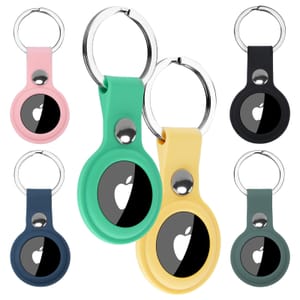 Alyvisun 6 Pack Silicone AirTag Holder, 360 Protection