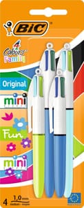 Bic Ball Pens, Multi-Colour, 4 Pack
