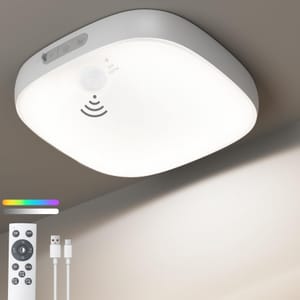 White-RGB Rechargeable Motion Sensor Ceiling Light