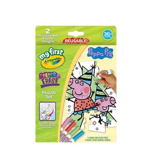 Crayola My First Colour & Erase Puzzle Set - Peppa Pig
