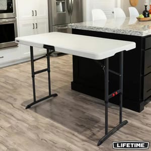 Lifetime 4ft Adjustable Nesting Commercial Grade Table