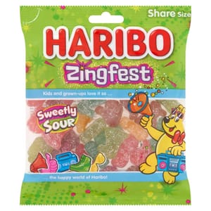 HARIBO Zingfest Sharebag Fizzy Fruit & Cola Gums 150g
