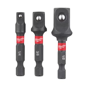 Milwaukee SHOCKWAVE Hex Shank Socket Adaptors 3 Pieces