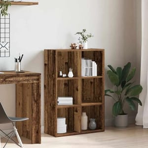Classic Book Cabinet/Sideboard Old Wood 66x30x98 Cm Engineered Wood