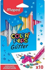 Maped Color'Peps 10 Pack Glitter Felt Tip Pens