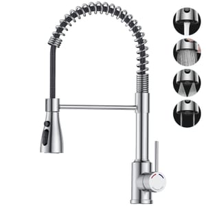 SREWOHS PRO Kitchen Tap with Pull-down Sprayer, Nickel
