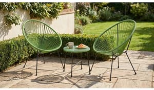 Argos Home Serenity 2 Seater Metal Garden Bistro Set - Green