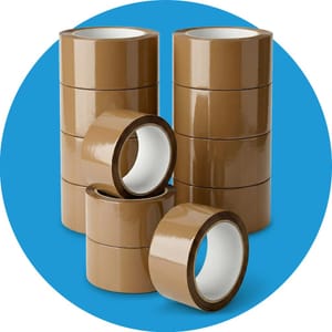Packaging Tape, Heavy Duty Brown Parcel Tape 12 Rolls
