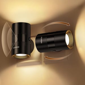 AUVON Plug-in Rotatable Night Light with Motion and Dusk-to-Dawn Sensor
