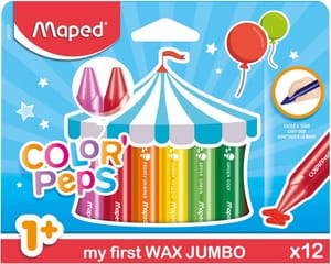 Maped Color'Peps 12 Pack My First Jumbo Wax Crayons