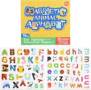 GSrenyu 78 Pcs Magnetic Letters Learning Board