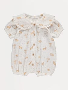 Guess How Much I Love You Collared Woven Romper