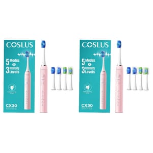 2 X COSLUS C30 Electric Toothbrush with 3 Intensities & 5 Modes