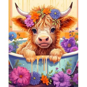 BEAYIOU Highland Cow Diamond Painting Kit