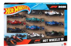 Hot Wheels Formula 1 1:64 Die-Cast Cars 10 Pack