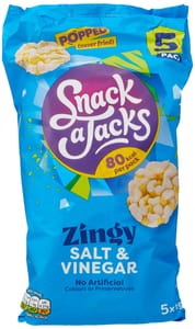 5 X 19g Snack-a-Jacks Salt & Vinegar (£1.21/£1.14 S&S)