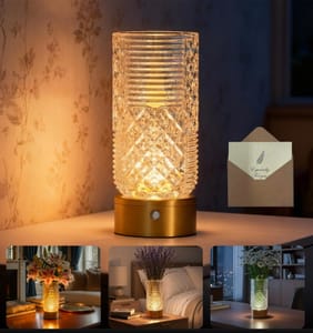 YITGOG Rechargeable Bedside Lamp with Crystal Touch
