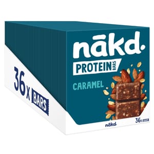Nakd. Protein Bars Caramel: Plant-Based, Vegan, No Added Sugar
