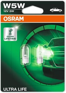 OSRAM Ultra Life W5W 2-Lamp Double Pack