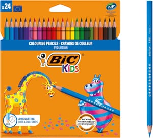 BIC Kids Evolution ECOlutions Colouring Pencils 24 Pack