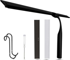 Wunset 40 Cm Black Shower Squeegee, 6-Pack with Silicone Lips