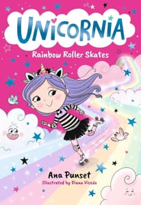 Unicornia Rainbow Roller Skates for Kids 5-8