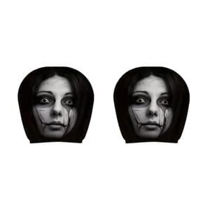 Ghost Face Car Headrest Covers, Soft Dust-Proof 2pcs