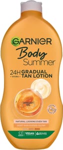 Garnier Summer Body Gradual Tan Moisturiser, Face & Body, 400ml