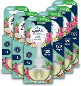 Glade Plug-in Refill, Tropical Blossoms, 6-Pack