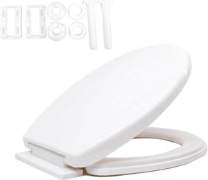 Requisite Needs Soft Close Toilet Seat with Adjustable Hinges