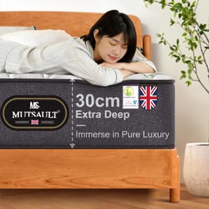 Mutsault Small Double Hybrid Mattress with Memory Foam, 5-Zone Orthopaedic