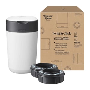 Tommee Tippee Twist & Click Nappy Bin Odour & Germs