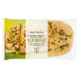 Waitrose Extra Virgin Olive Oil & Roasted Garlic Flatbread155g