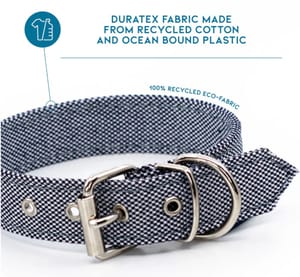 RECYCLED DOG / CAT COLLAR - Made from Recycled Polyester and Cotton