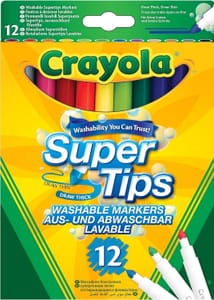 Crayola Super Tips Coloring Markers, 20 Count