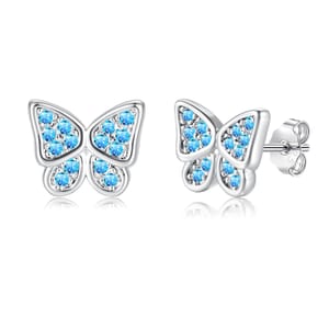 Kamise 925 Silver Small Stud Earrings 8mm for Women