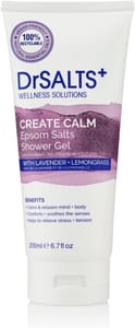 DrSALTS+ Create Calm Shower Gel with Epsom Salts, 200ml (£1.54/£1.38 S&S)