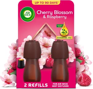 Air Wick Cherry Blossom and Raspberry Essential Mist Twin Refill