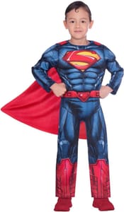 Amscan Superman Licensed DC Comics Muscle Costume for Boys (8-10)
