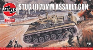 Airfix StuG III 75mm Assault Gun Plastic Model Kit 1:76