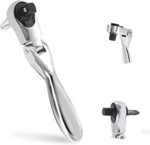 IBQKDSD 1/4-in Mini Ratchet, 180 Rotating, 72-Tooth Hex Square Drive
