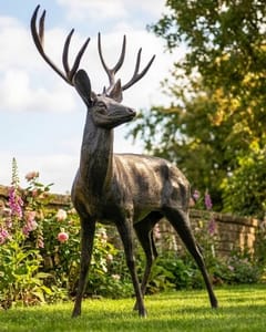 Life-Size Ryder Deer Sculpture, Facing Left